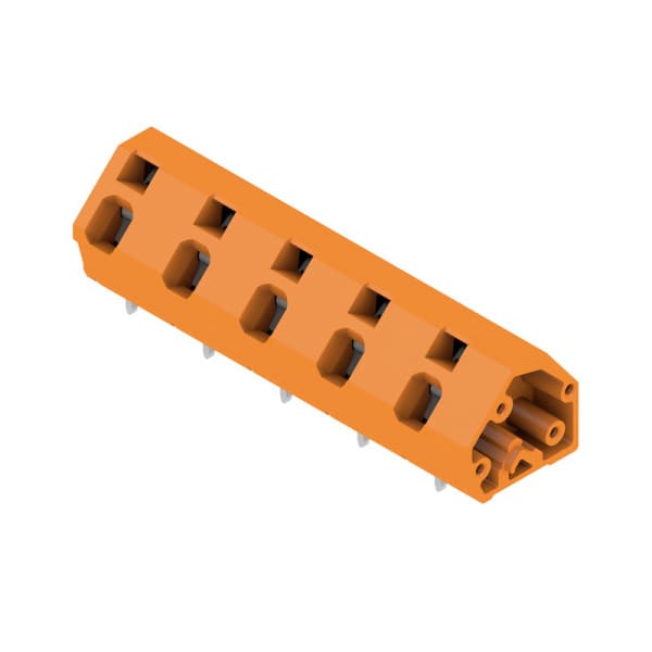 WEIDMÜLLER - Leiterplattenklemme, 10.00mm, Polzahl:5, Abgang: 135°, Zugfederanschluss
