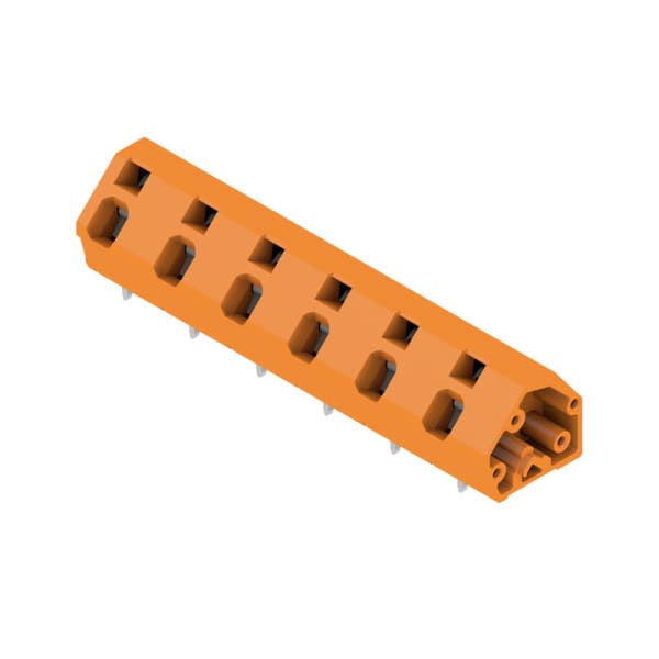 WEIDMÜLLER - Leiterplattenklemme, 10.00mm, Polzahl:6, Abgang: 135°, Zugfederanschluss