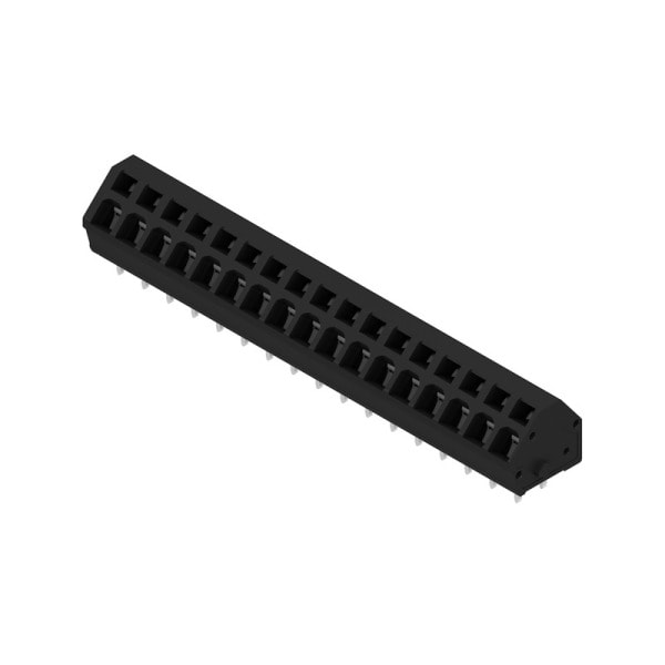 WEIDMÜLLER - Leiterplattenklemme, 5.00mm, Polzahl:17, Abgang: 135°