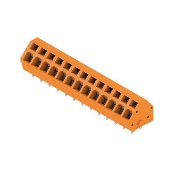 WEIDMÜLLER - Leiterplattenklemme, 5.00mm, Polzahl:13, Abgang: 135°