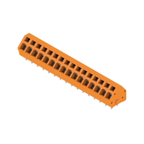 WEIDMÜLLER - Leiterplattenklemme, 5.00mm, Polzahl:16, Abgang: 135°