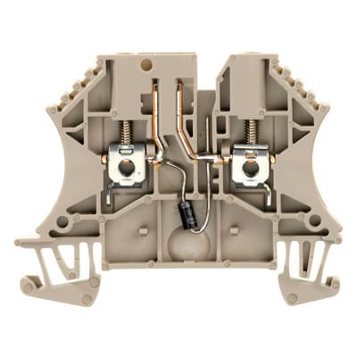 WEIDMÜLLER - Reihenklemme mit elektr.Bauteilen WTR, Schraub, 2.5mm², 500V, 1A dbg