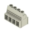 WEIDMÜLLER - Leiterplattenklemme, 10.16mm, Polzahl:4, Abgang: 90°, Zugbügelanschluss