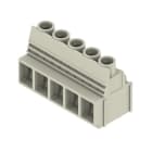 WEIDMÜLLER - Leiterplattenklemme, 10.16mm, Polzahl:5, Abgang: 90°, Zugbügelanschluss