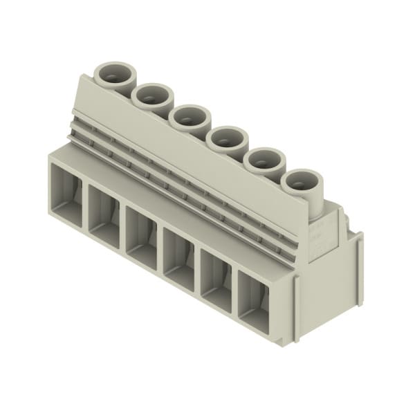 WEIDMÜLLER - Leiterplattenklemme, 10.16mm, Polzahl:6, Abgang: 90°, Zugbügelanschluss