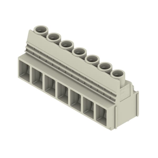 WEIDMÜLLER - Leiterplattenklemme, 10.16mm, Polzahl:7, Abgang: 90°, Zugbügelanschluss