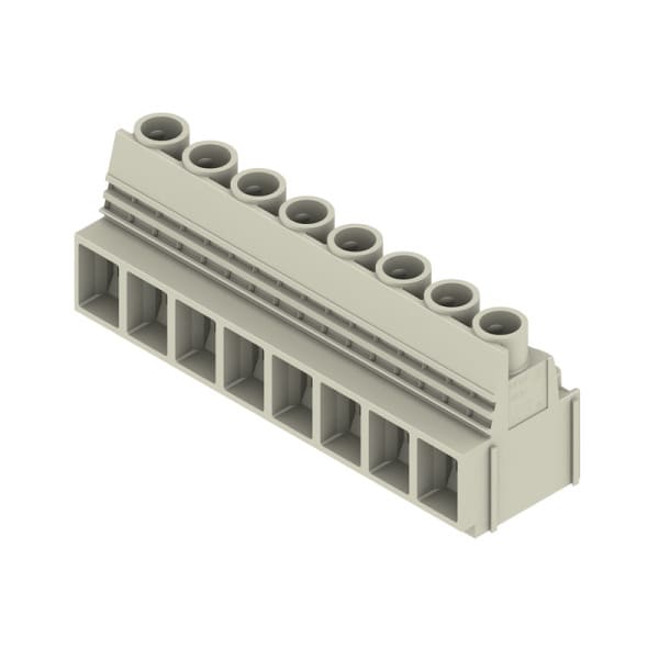 WEIDMÜLLER - Leiterplattenklemme, 10.16mm, Polzahl:8, Abgang: 90°, Zugbügelanschluss