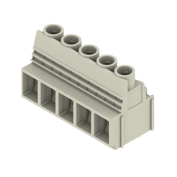 WEIDMÜLLER - Leiterplattenklemme, 10.16mm, Polzahl:5, Abgang: 90°, Zugbügelanschluss