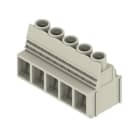 WEIDMÜLLER - Leiterplattenklemme, 10.16mm, Polzahl:5, Abgang: 90°, Zugbügelanschluss