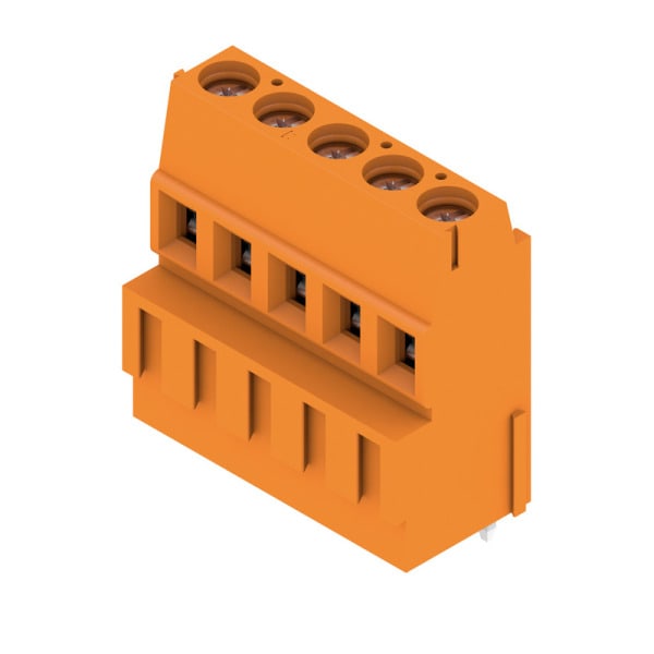 WEIDMÜLLER - Leiterplattenklemme, 5.08mm, Polzahl:5, Abgang: 90°, Zugbügelanschluss