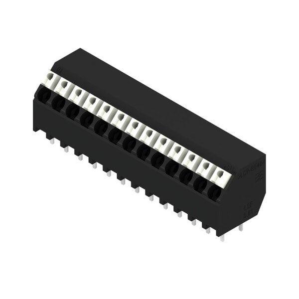 WEIDMÜLLER - Leiterplattenklemme, 3.81mm, Polzahl:13, Abgang: 135°, PUSH IN