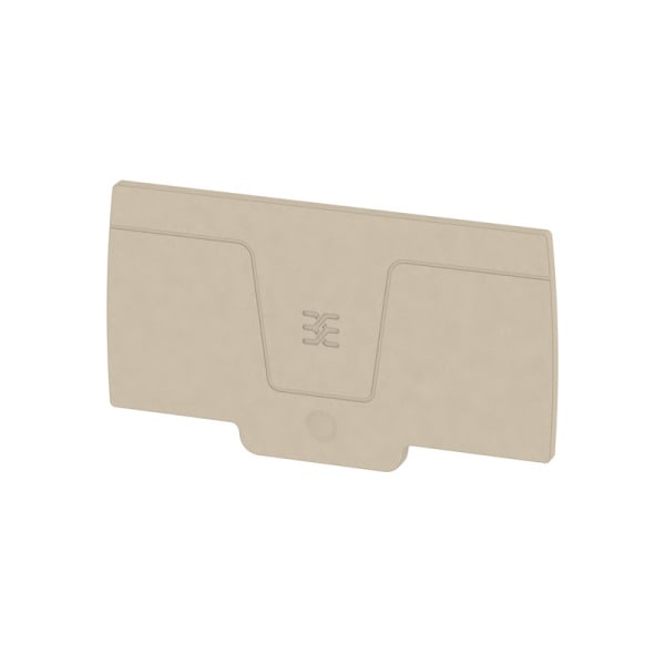 WEIDMÜLLER - Abschlussplatte, 80.65 mm x 2.35 mm, dunkelbeige