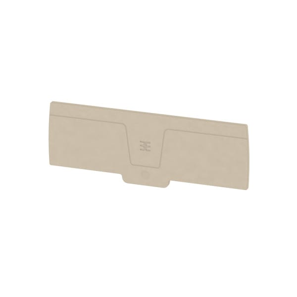 WEIDMÜLLER - Abschlussplatte, 127.75 mm x 2.4 mm, dunkelbeige