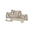 WEIDMÜLLER - Mehrstock-Reihenklemme, PUSH IN, 1.5mm², 500V, 16A, dunkelbeige