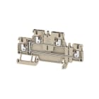 WEIDMÜLLER - Mehrstock-Reihenklemme, PUSH IN, 1.5mm², 500V, 16A, dunkelbeige