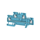 WEIDMÜLLER - Mehrstock-Reihenklemme, PUSH IN, 1.5mm², 500V, 16A, blau