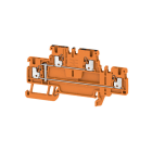 WEIDMÜLLER - Mehrstock-Reihenklemme, PUSH IN, 1.5mm², 500V, 16A, orange