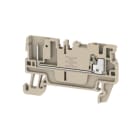 WEIDMÜLLER - Durchgangs-Reihenklemme, PUSH IN, 1.5mm², 500V, 17.5A, dunkelbeige