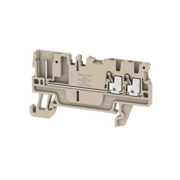 WEIDMÜLLER - Durchgangs-Reihenklemme, PUSH IN, 1.5mm², 500V, 17.5A, dunkelbeige