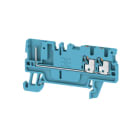 WEIDMÜLLER - Durchgangs-Reihenklemme, PUSH IN, 1.5mm², 500V, 17.5A, blau