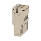 WEIDMÜLLER - Stecker (Klemmen), PUSH IN, 1.5mm², 500, 17.5 A, dunkelbeige