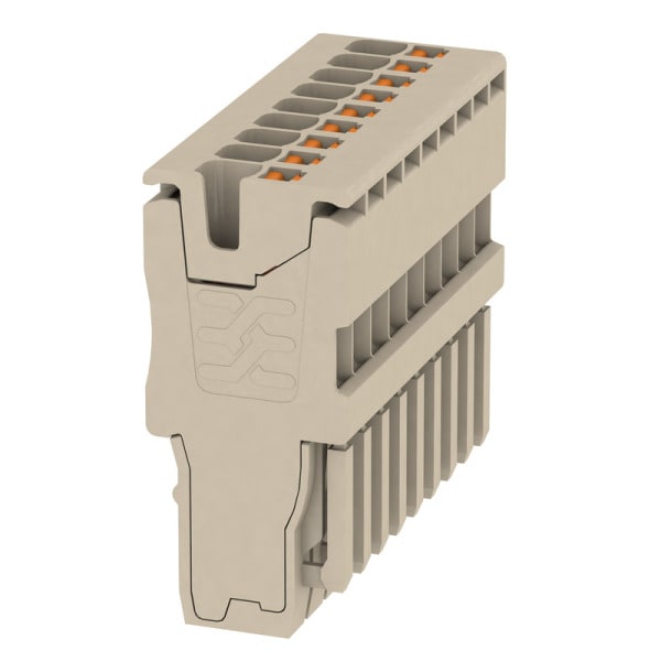 WEIDMÜLLER - Stecker (Klemmen), PUSH IN, 1.5mm², 500, 17.5 A, dunkelbeige