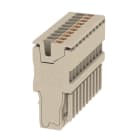 WEIDMÜLLER - Stecker (Klemmen), PUSH IN, 1.5mm², 500, 17.5 A, dunkelbeige