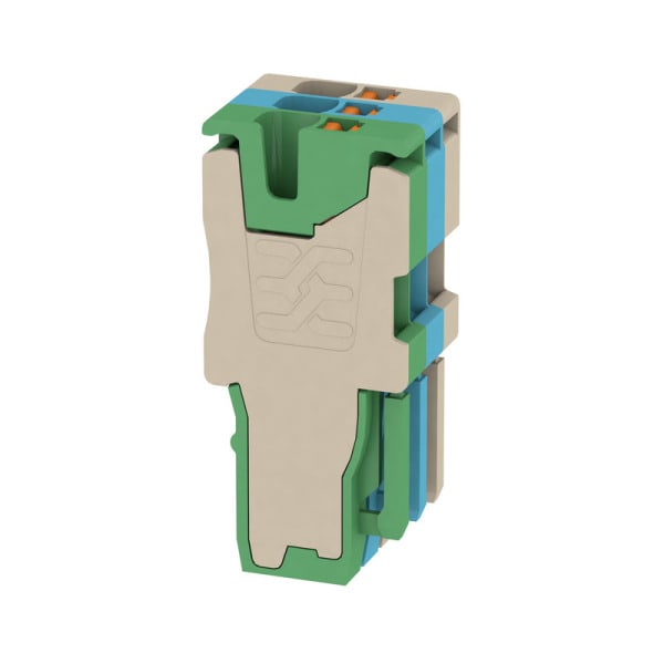 WEIDMÜLLER - Stecker (Klemmen), PUSH IN, 1.5mm², 500, 17.5 A, dunkelbeige, blau, grün