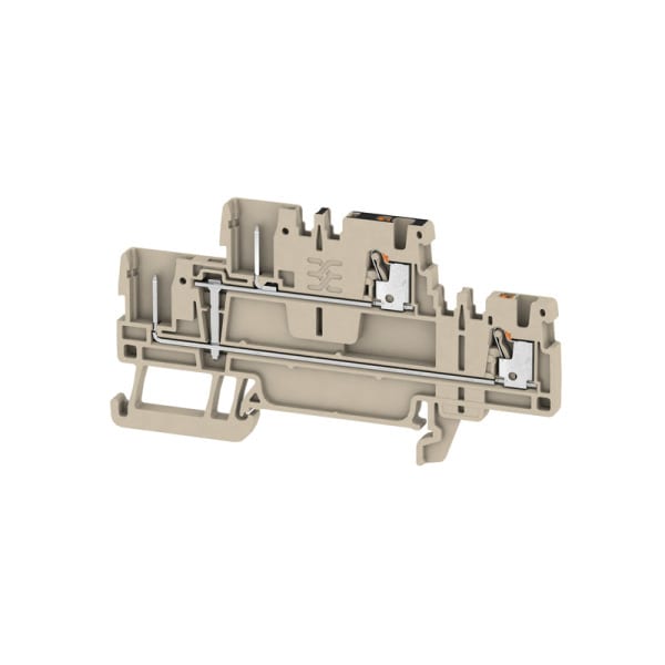 WEIDMÜLLER - Mehrstock-Reihenklemme, PUSH IN, 1.5mm², 500V, 17.5A, dunkelbeige