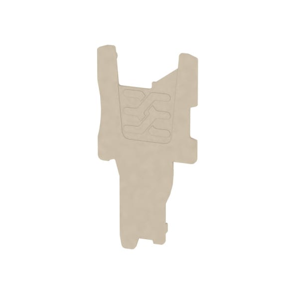 WEIDMÜLLER - Abschlussplatte, 14 mm x 0.5 mm, dunkelbeige