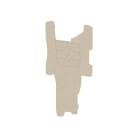 WEIDMÜLLER - Abschlussplatte, 14 mm x 0.5 mm, dunkelbeige