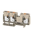 WEIDMÜLLER - Durchgangs-Reihenklemme, PUSH IN, 16mm², 1000V, 76A, dunkelbeige