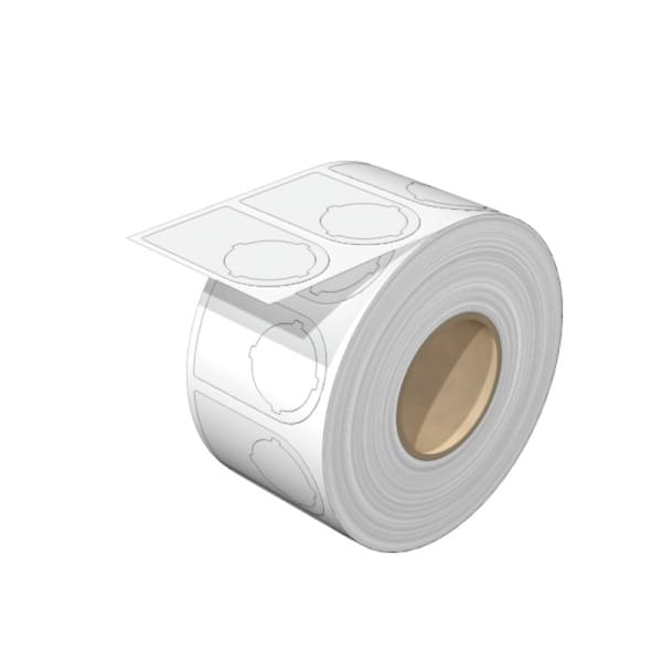 WEIDMÜLLER - Gerätemarkierung, halogenfrei, selbstklebend, 27mm, Polyester, weiß