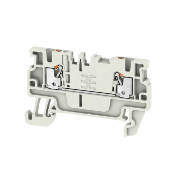 WEIDMÜLLER - Durchgangs-Reihenklemme, PUSH IN, 1.5mm², 500V, 17.5A, lichtgrau
