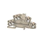 WEIDMÜLLER - Mehrstock-Reihenklemme, PUSH IN, 2.5mm², 800V, 22A, dunkelbeige