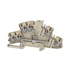 WEIDMÜLLER - Mehrstock-Reihenklemme, PUSH IN, 2.5mm², 800V, 22A, dunkelbeige