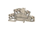 WEIDMÜLLER - Mehrstock-Reihenklemme, PUSH IN, 2.5mm², 800V, 22A, dunkelbeige