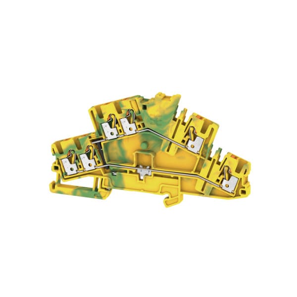WEIDMÜLLER - Mehrstock-Reihenklemme, PUSH IN, 2.5mm², 800V, grün/gelb