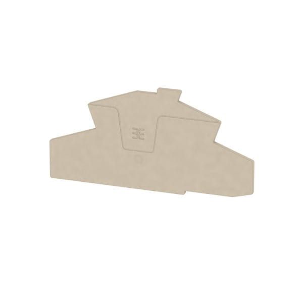 WEIDMÜLLER - Abschlussplatte (Klemmen), 112.64x2.1mm, dunkelbeige
