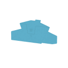WEIDMÜLLER - Abschlussplatte (Klemmen), 112.64x2.1mm, blau