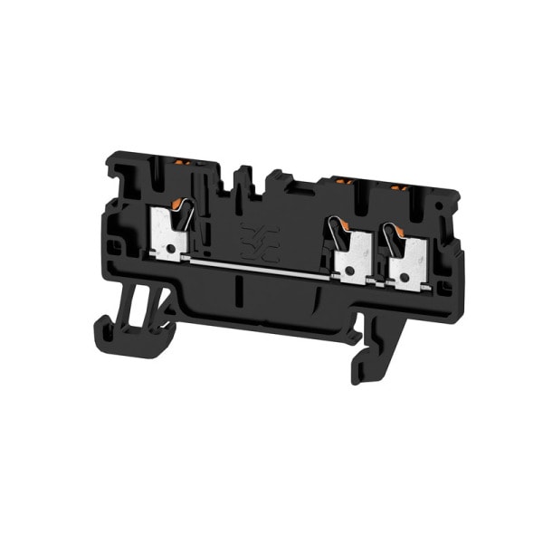 WEIDMÜLLER - Durchgangs-Reihenklemme, PUSH IN, 1.5mm², 500V, 17.5A, schwarz