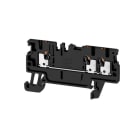 WEIDMÜLLER - Durchgangs-Reihenklemme, PUSH IN, 1.5mm², 500V, 17.5A, schwarz