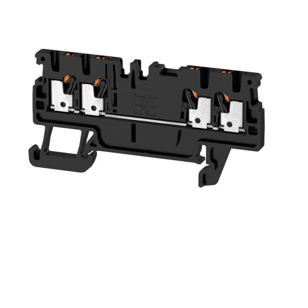 WEIDMÜLLER - Durchgangs-Reihenklemme, PUSH IN, 1.5mm², 500V, 17.5A, schwarz