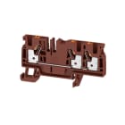 WEIDMÜLLER - Durchgangs-Reihenklemme, PUSH IN, 4mm², 800V, 32A, braun