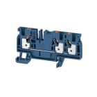 WEIDMÜLLER - Durchgangs-Reihenklemme, PUSH IN, 4mm², 800V, 32A, dunkelblau