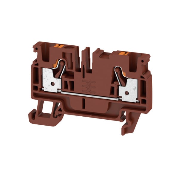 WEIDMÜLLER - Durchgangs-Reihenklemme, PUSH IN, 4mm², 800V, 32A, braun