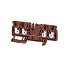 WEIDMÜLLER - Durchgangs-Reihenklemme, PUSH IN, 4mm², 800V, 32A, braun
