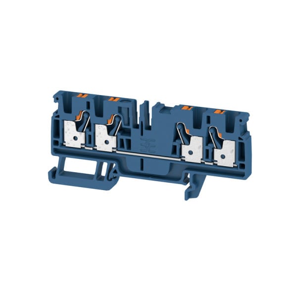 WEIDMÜLLER - Durchgangs-Reihenklemme, PUSH IN, 4mm², 800V, 32A, dunkelblau