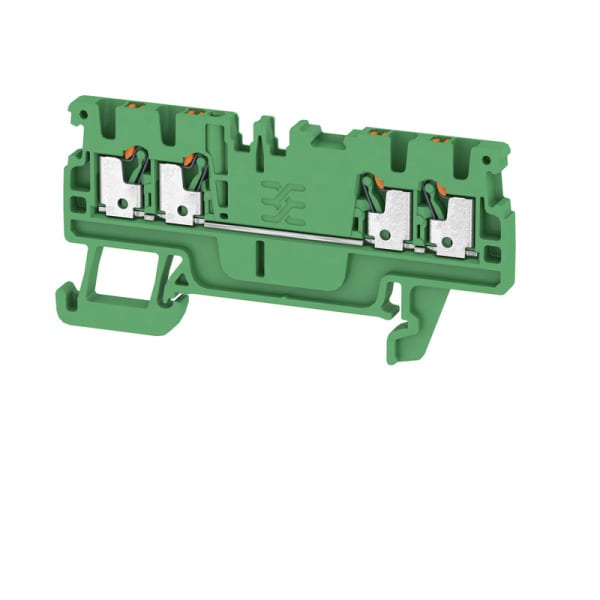 WEIDMÜLLER - Durchgangs-Reihenklemme, PUSH IN, 1.5mm², 500V, 17.5A, grün