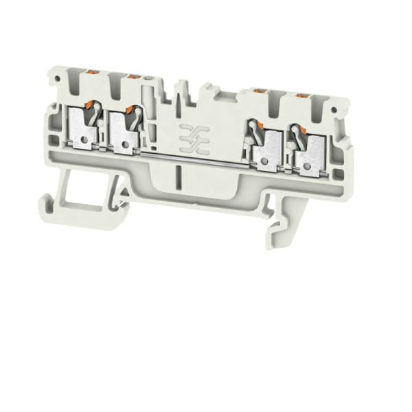 WEIDMÜLLER - Durchgangs-Reihenklemme, PUSH IN, 1.5mm², 500V, 17.5A, lichtgrau